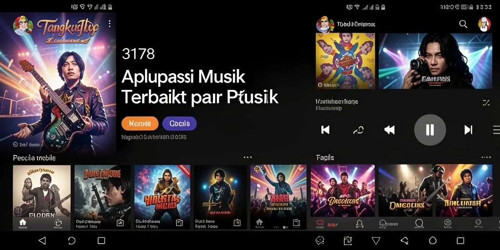 Tampilan menarik dari gameplay aplikasi Musik 3178.