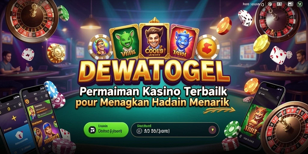 Screenshot gameplay DEWATOGEL menampilkan suasana kasino yang menyenangkan.