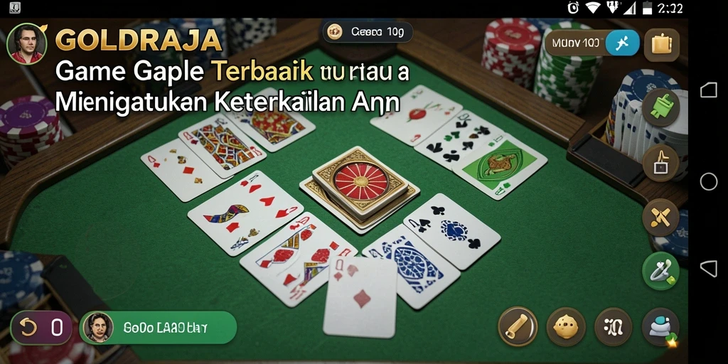 Tampilan gameplay Gaple yang menarik dan interaktif di GOLDRAJA.