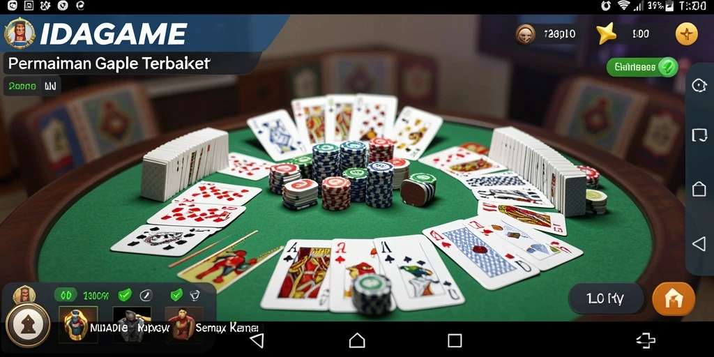 Tampilan gameplay Gaple yang seru dan interaktif.
