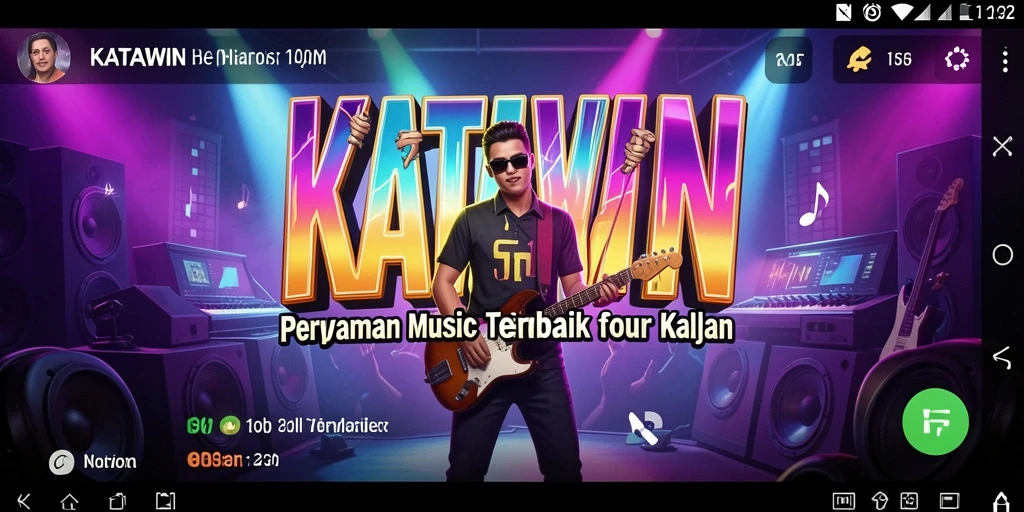 Gameplay KATAWIN yang mengasyikkan dengan permainan musik.