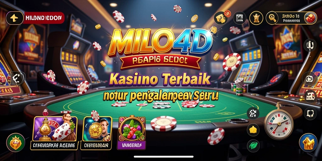 Screenshot gameplay MILO4D menampilkan keseruan permainan kasino.