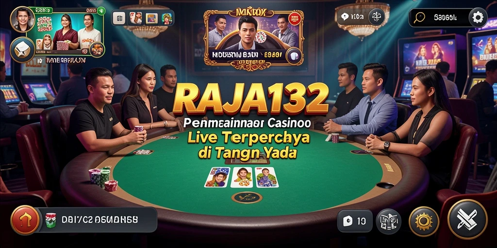 Tampilan gameplay menarik di RAJA132 Live Casino.