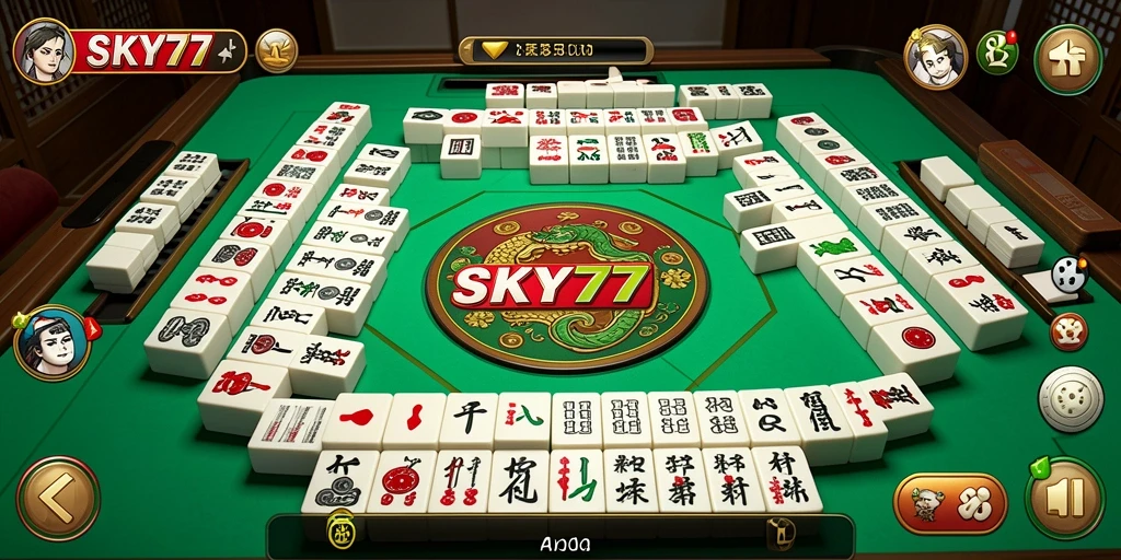 Screenshot utama permainan Mahjong dengan berbagai level menarik.