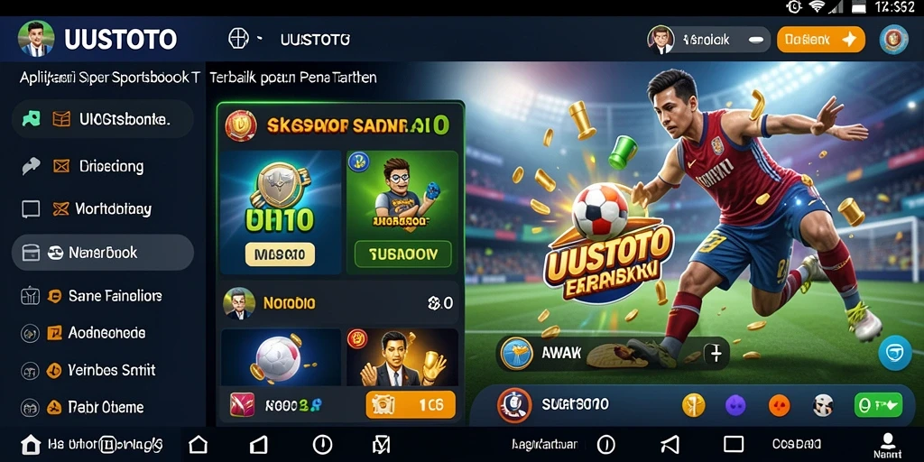 Tampilan menarik dari gameplay aplikasi Sportsbook UUSTOTO.