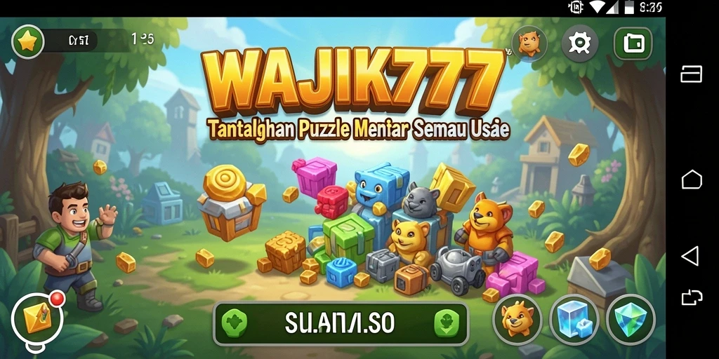 Screenshot gameplay <strong>WAJIK777</strong> menampilkan momen seru saat menyusun puzzle.